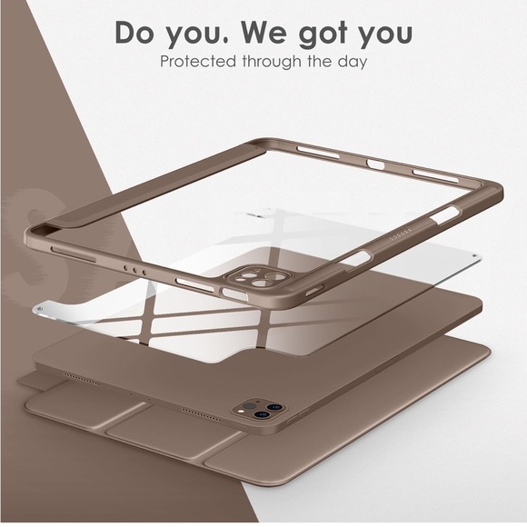 Floral iPad Case with Tulip Design - Picture 4 of 9